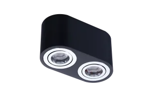 BRANT 2 BLACK/CHROME oprawa natynkowa 2xGU10 max 40W czarny