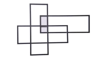 QUADRATUS WALL DIMM BLACK kinkiet 142W LED 3000K czarny