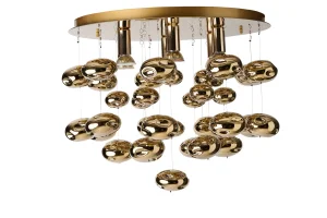 LUVIA GOLD plafon 6xGU10 max 40W złoty