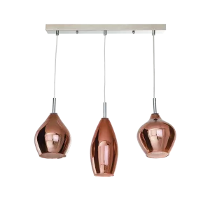 AMBER MILANO 3 COPPER lampa wisząca 3xG9 max 40W miedź