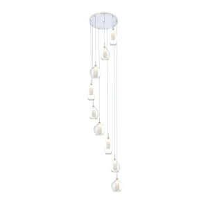 AMBER MILANO 9 CLEAR lampa wisząca 9xG9 max 40W przeźroczysty