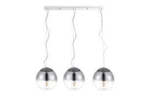 IRIS 3 LINE CHROME lampa wisząca 3xE27 max 60W