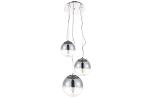 IRIS 3 CHROME lampa wisząca 3xE27 max 60W