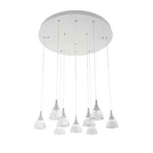 DALMATIA 9 WHITE lampa wisząca 39W LED 3000K biały