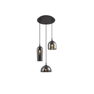 BLANCA 3 SMOKY lampa wisząca 3xE14 max 40W chrom