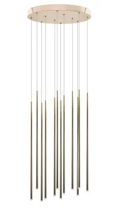 LOUISE 12 GO lampa wisząca 31W LED 3000K złoty
