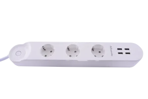 SMART POWER STRIP 16A + USB 32A WH biały