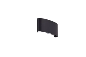 GINNA 3 BK kinkiet zewnętrzny 6W LED 3000K IP54 czarny