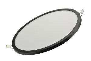 SLIM 22 ROUND 3000K IP44 BK 21W LED czarny