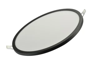 SLIM 22 ROUND 4000K IP44 BK 21W LED czarny