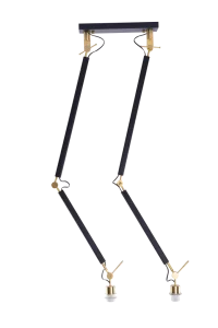 ZYTA 2 S PENDANT LAMPBODY BK/GO 2xE27 max 60W czarny