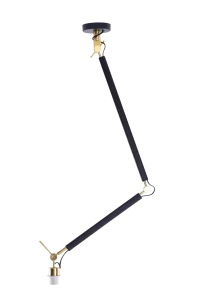 ZYTA M PENDANT LAMPBODY BK/GO 1xE27 max 60W czarny