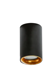 EIGER IP54 BK/GO oprawa natynkowa 1xGU10 max 40W czarny