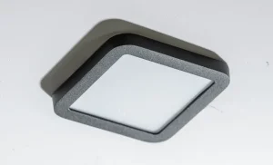 SLIM 9 SQUARE 4000K BLACK IP44 6W LED czarny