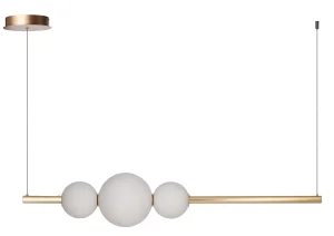 SANDRA 3 GO lampa wisząca 45W LED 2700K złoty