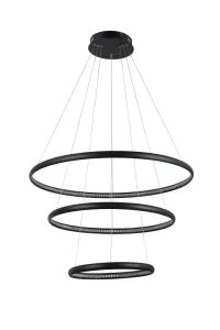 BRIGHTON 3 BK lampa wisząca 56W LED 3000K czarny
