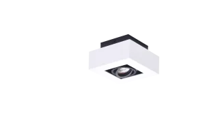 NIKEA 1 GU10 WH/BK oprawa natynkowa 1xGU10 max 40W biały