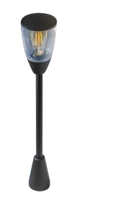RASMUS BK lampa ogrodowa stojąca 1xE27 max 15W IP65 czarny