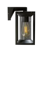 MIKKEL WALL BK kinkiet zewnętrzny 1xE27 max 40W IP65 czarny