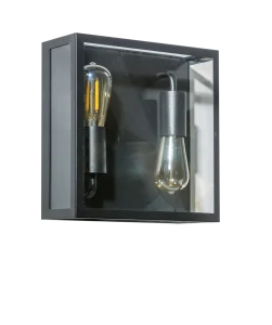 NIKLAS 2 WALL BK kinkiet zewnętrzny 2xE27 max 60W IP44 czarny