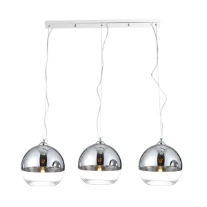 SILVER BALL 3 LINE lampa wisząca 3xE27 max 60W chrom