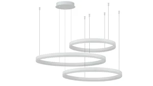 HALO PENDANT 80+60+40 CCT DIMM WH + REMOTE CONTROL lampa wisząca 120W LED biały