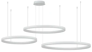 HALO PENDANT 100+80+60 CCT DIMM WH + REMOTE CONTROL lampa wisząca 180W LED biały
