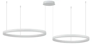 HALO PENDANT 80+60 CCT DIMM WH + REMOTE CONTROL lampa wisząca 90W LED biały