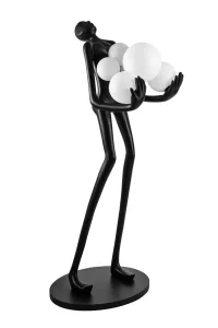 ATLAS B lampa podłogowa 6xE14 max 40W czarny
