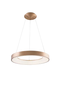 SANTANA PENDANT 38 3000K GO lampa wisząca 30W LED złoty