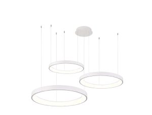 AGNES PENDANT 38+58+78 DIMM CCT SWITCH WH lampa wisząca 124W LED biały