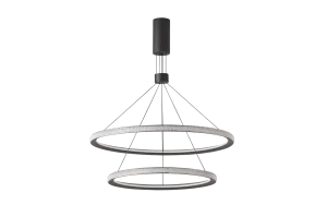 DIEGO 60+40 3000K DIMM BK lampa wisząca 70W LED czarny