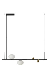 TRASIMENO 95 BK lampa wisząca 10W LED 3000K czarny