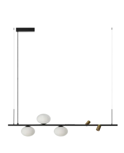 TRASIMENO 120 BK lampa wisząca 10W LED 3000K czarny