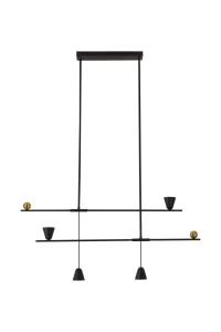 SPOLETO 2 BK lampa wisząca 25W LED 3000K czarny