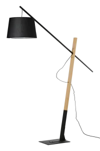 GARDA Lampa podłogowa BK 1xE27 max 60W czarny