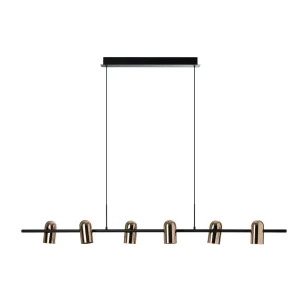 VIVI PENDANT 6 GO/BK lampa wisząca 6xGU10 max 30W złoty