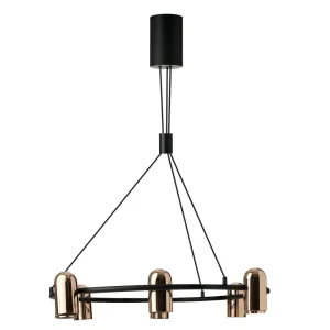 VIVI PENDANT 8 GO/BK lampa wisząca 8xGU10 max 40W złoty