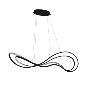 TWIST PENDANT 3-STEP DIMM BK lampa wisząca 60W LED 3000K czarny