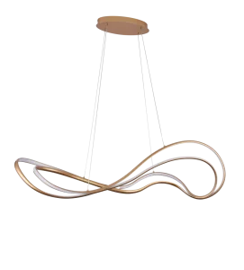 TWIST PENDANT 3-STEP DIMM GO lampa wisząca 60W LED 3000K złoty