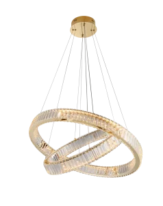 SPARK PENDANT 60+80 DIMM GO lampa wisząca 120W LED 3000K złoty