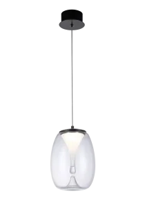 PAMELA 20 CLEAR lampa wisząca 8W LED 3000K przeźroczysty