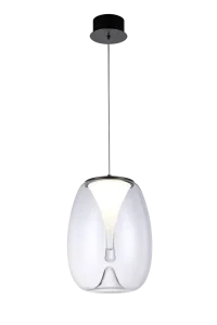 PAMELA 27 CLEAR lampa wisząca 15W LED 3000K przeźroczysty