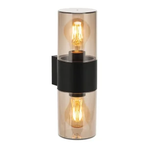 HAGER 2 WALL IP54 BK kinkiet zewnętrzny 2xE27 max 18W czarny