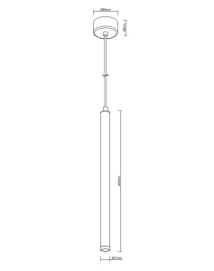 ERKEN 1 GO lampa wisząca 7W LED CCT złoty