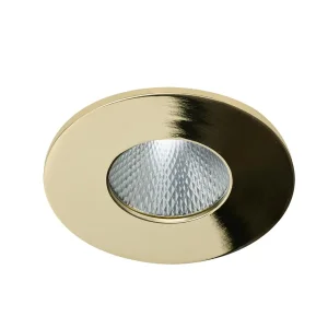 CLEAN R IP44 7W CCT SWITCH GO oprawa wpuszczana złoty