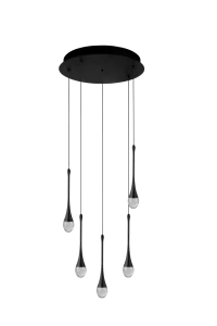 DALMA 5 ROUND BK lampa wisząca 28W LED 3000K czarny