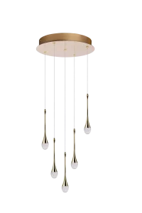 DALMA 5 ROUND GO lampa wisząca 28W LED 3000K złoty