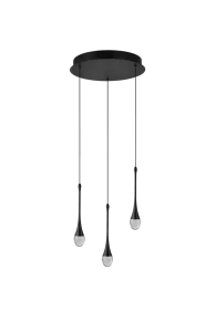 DALMA 3 ROUND BK lampa wisząca 28W LED 3000K czarny