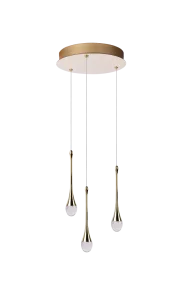 DALMA 3 ROUND GO lampa wisząca 28W LED 3000K złoty
